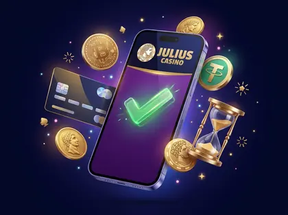Dépôt et retrait sur Julius par carte et crypto
